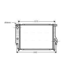 Chladič motora AVA QUALITY COOLING BW2096