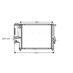 Chladič motora AVA QUALITY COOLING BW2140