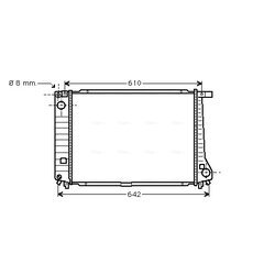 Chladič motora AVA QUALITY COOLING BW2179