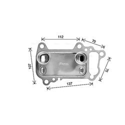 Chladič motorového oleja AVA QUALITY COOLING BW3622