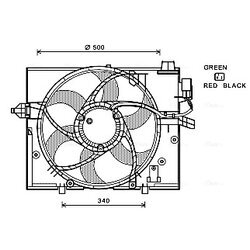 Ventilátor chladenia motora AVA QUALITY COOLING BW7531