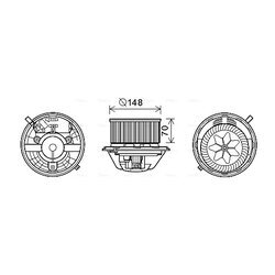 Vnútorný ventilátor AVA QUALITY COOLING BW8462