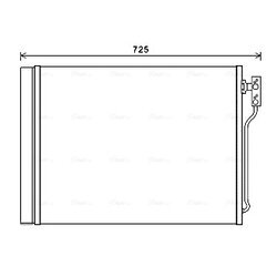 Kondenzátor klimatizácie AVA QUALITY COOLING BWA5435D