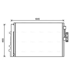 Kondenzátor klimatizácie AVA QUALITY COOLING BWA5481D