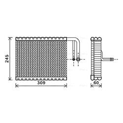 Výparník klimatizácie AVA QUALITY COOLING BWV440