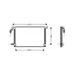 Kondenzátor klimatizácie AVA QUALITY COOLING CN5131