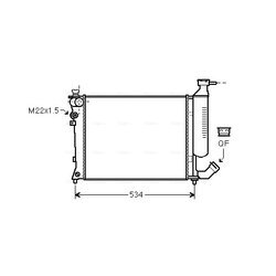 Chladič motora AVA QUALITY COOLING CNA2154