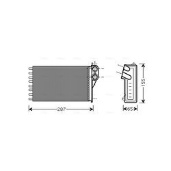 Výmenník tepla vnútorného kúrenia AVA QUALITY COOLING CNA6232