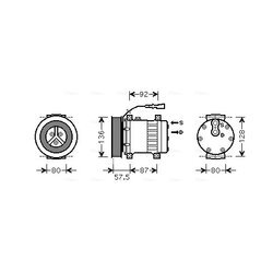 Kompresor klimatizácie AVA QUALITY COOLING DFAK033