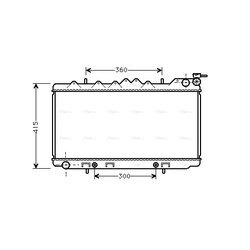 Chladič motora AVA QUALITY COOLING DN2097