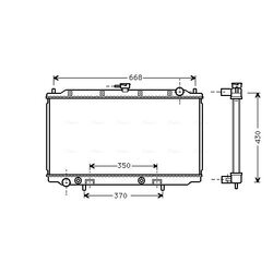 Chladič motora AVA QUALITY COOLING DN2196