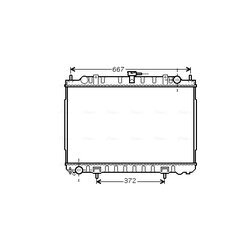 Chladič motora AVA QUALITY COOLING DN2240