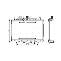 Chladič motora AVA QUALITY COOLING DN2292