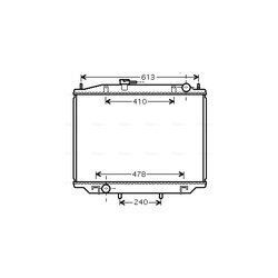 Chladič motora AVA QUALITY COOLING DN2300