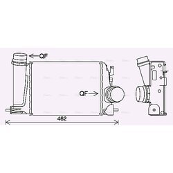 Chladič plniaceho vzduchu AVA QUALITY COOLING DN4415