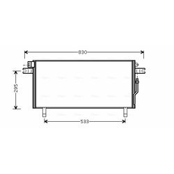 Kondenzátor klimatizácie AVA QUALITY COOLING DN5268