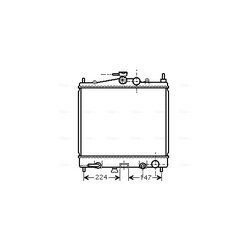 Chladič motora AVA QUALITY COOLING DNA2211