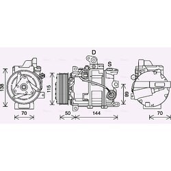 Kompresor klimatizácie AVA QUALITY COOLING DNAK447