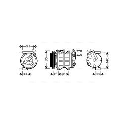 Kompresor klimatizácie AVA QUALITY COOLING DNK314