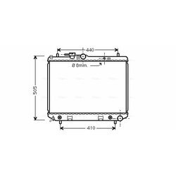 Chladič motora AVA QUALITY COOLING DU2044