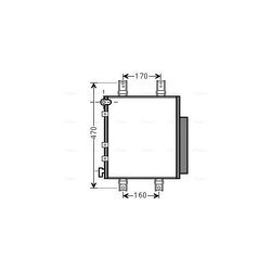 Kondenzátor klimatizácie AVA QUALITY COOLING DU5063D