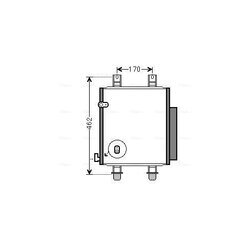 Kondenzátor klimatizácie AVA QUALITY COOLING DU5072D