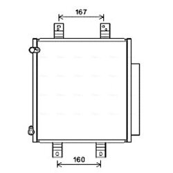 Kondenzátor klimatizácie AVA QUALITY COOLING DU5076D