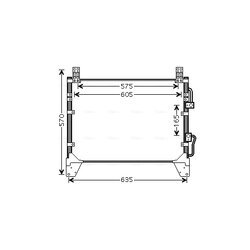 Kondenzátor klimatizácie AVA QUALITY COOLING DW5142