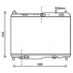 Chladič motora AVA QUALITY COOLING FD2442