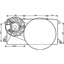 Ventilátor chladenia motora AVA QUALITY COOLING FD7545