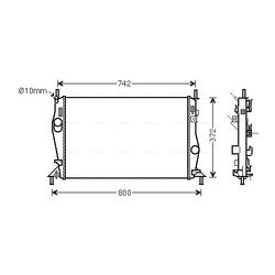 Chladič motora AVA QUALITY COOLING FDA2596