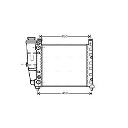 Chladič motora AVA QUALITY COOLING FT2059