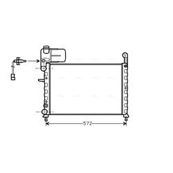 Chladič motora AVA QUALITY COOLING FT2120