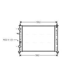 Chladič motora AVA QUALITY COOLING FT2161