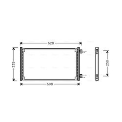 Kondenzátor klimatizácie AVA QUALITY COOLING FT5213