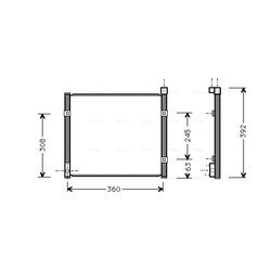 Kondenzátor klimatizácie AVA QUALITY COOLING HD5095