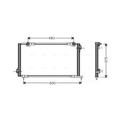 Kondenzátor klimatizácie AVA QUALITY COOLING HD5105