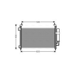 Kondenzátor klimatizácie AVA QUALITY COOLING HD5213D