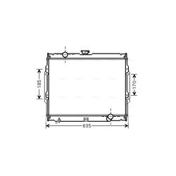 Chladič motora AVA QUALITY COOLING HY2108