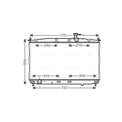 Chladič motora AVA QUALITY COOLING HY2173