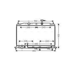 Chladič motora AVA QUALITY COOLING HY2252