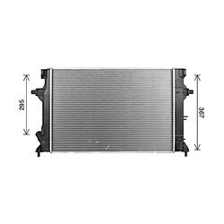 Chladič motora AVA QUALITY COOLING HY2595 - obr. 1