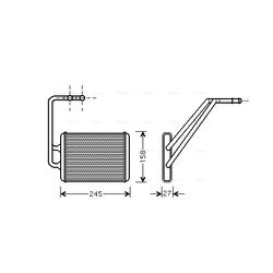 Výmenník tepla vnútorného kúrenia AVA QUALITY COOLING HY6121