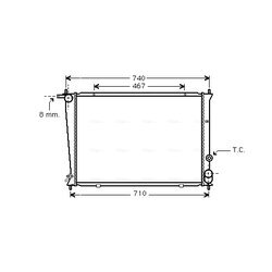 Chladič motora AVA QUALITY COOLING HYA2049