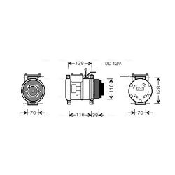 Kompresor klimatizácie AVA QUALITY COOLING IVAK074