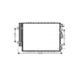 Kondenzátor klimatizácie AVA QUALITY COOLING KA5123D