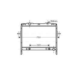 Chladič motora AVA QUALITY COOLING KAA2058