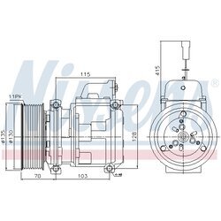 Kompresor klimatizácie AVA QUALITY COOLING MEAK356 - obr. 1