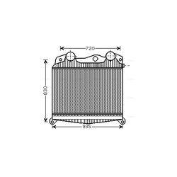 Chladič plniaceho vzduchu AVA QUALITY COOLING MN4040