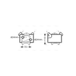 Chladič motorového oleja AVA QUALITY COOLING MS3477